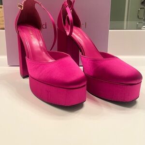 Madden Girl Hot Pink Platform Heels